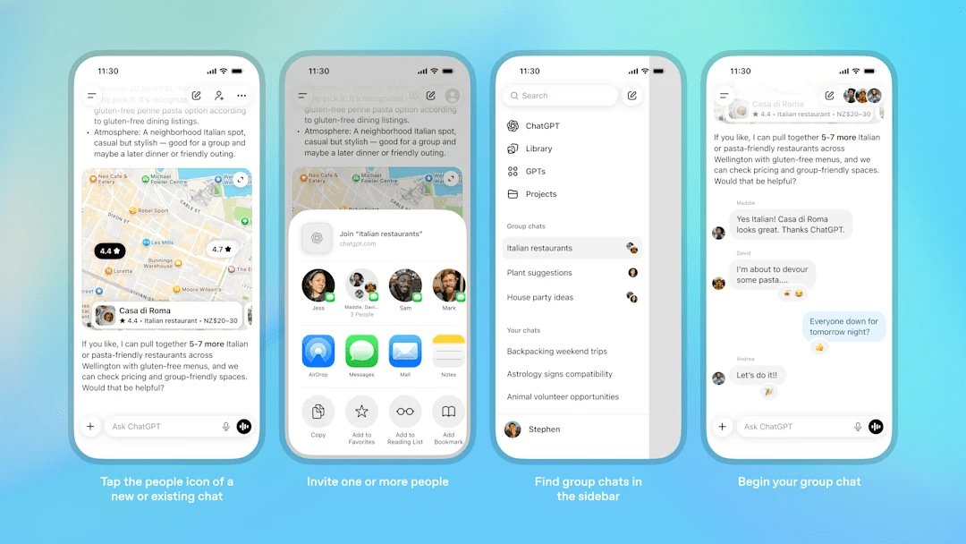 new chatgpt feature brings ai into group chats